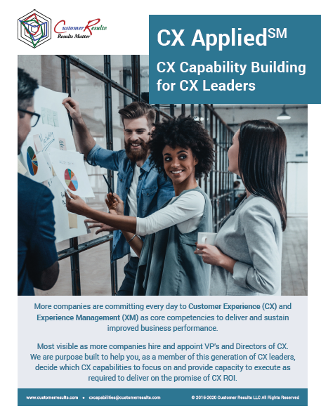 CX Applied: CX Capability Building For CX Leaders